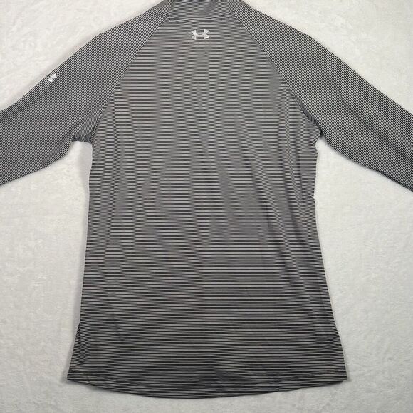 Under Armour gray Women's Tech Stripe 1/4 Zip-NWT- women Small - Picture 7 of 8